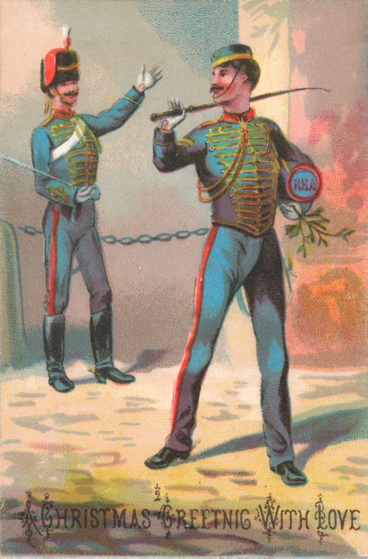Cavalaria (militar), cartão de Natal de English School