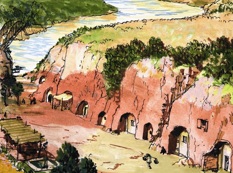 Assentamento de caverna pelo rio de English School
