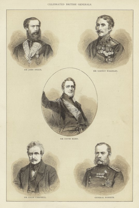 Celebrados generais britânicos de English School