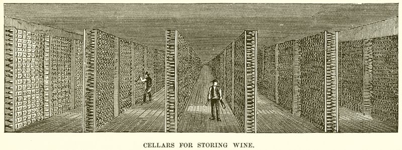 Caves para armazenar vinho de English School