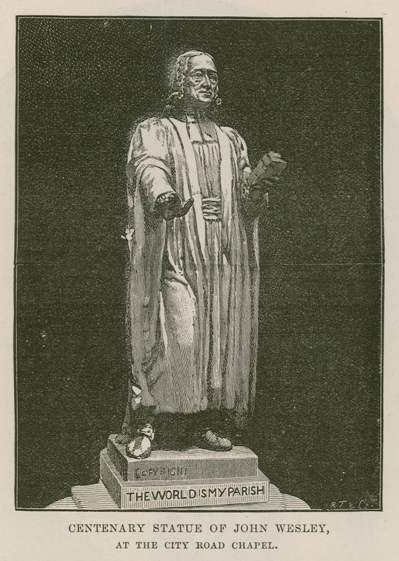 Estátua do centenário de John Wesley de English School