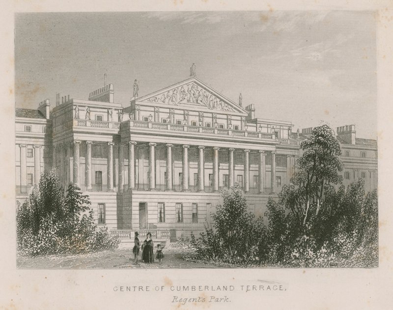 Centro de Cumberland Terrace, Regents Park, Londres de English School