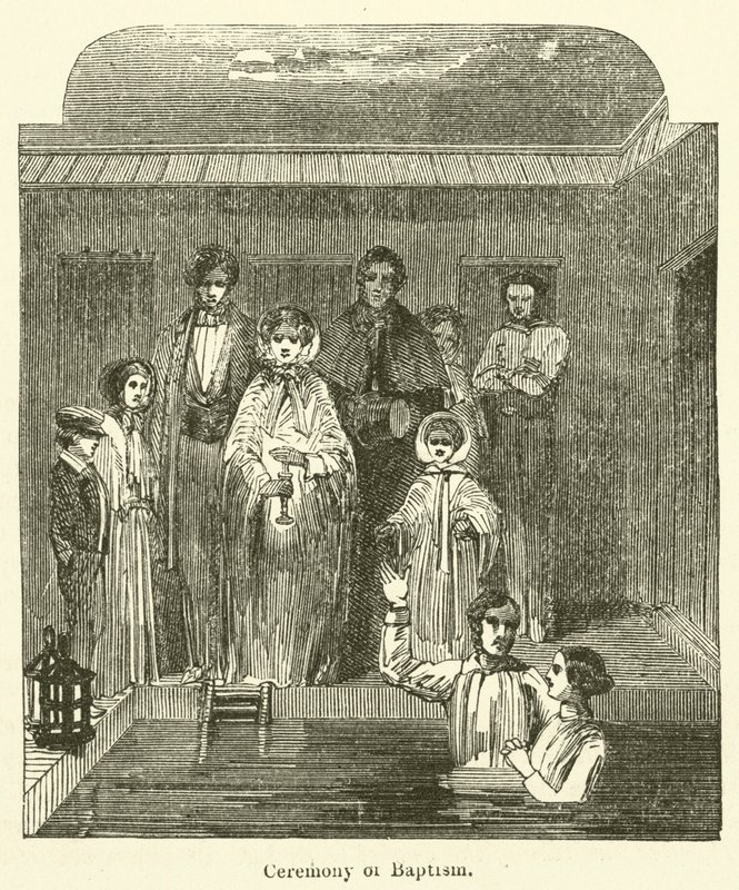Cerimônia de Batismo (gravura) de English School