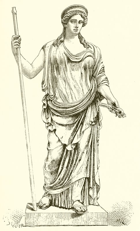 Ceres encontrado em Ostia em 1856. (Museu do Vaticano) de English School