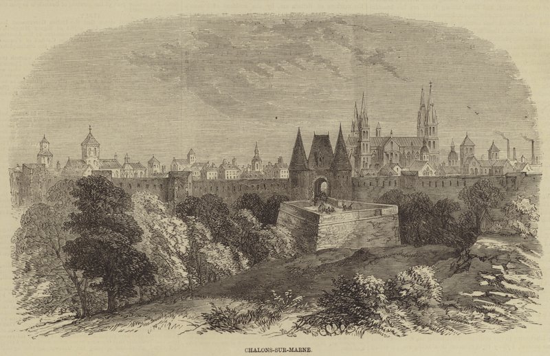 Chalons-sur-Marne (gravura) de English School