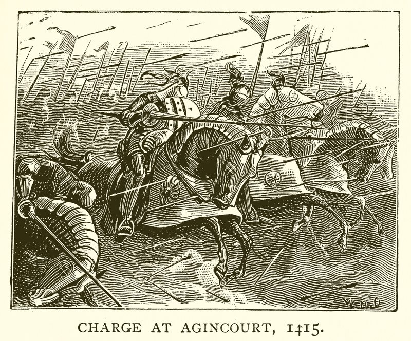 Cobrar em Agincourt, 1415 de English School