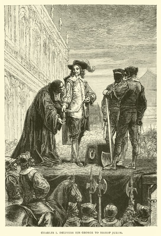 Charles I entrega seu George ao Bispo Juxon de English School