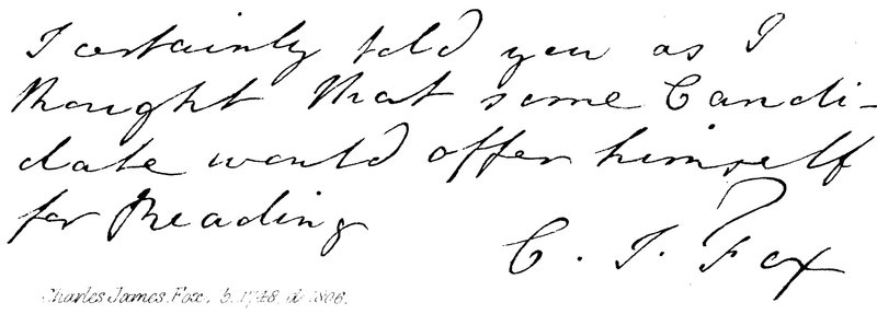 Charles James Fox, b 1748, d 1806 de English School