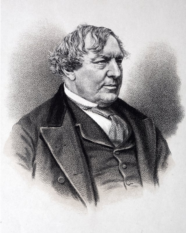 Charles Lever, romancista irlandês (gravura) de English School