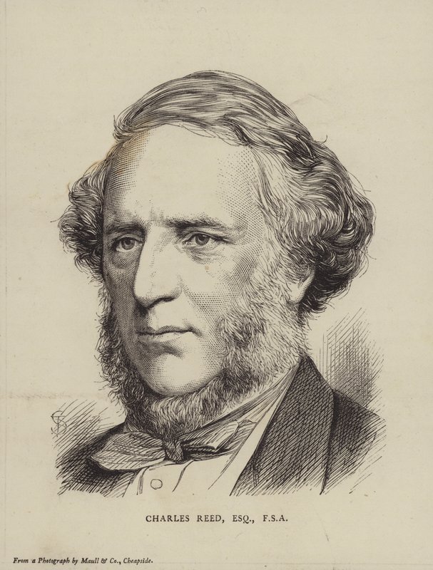 Charles Reed, político britânico, membro do parlamento e membro da Society of Antiquaries de English School
