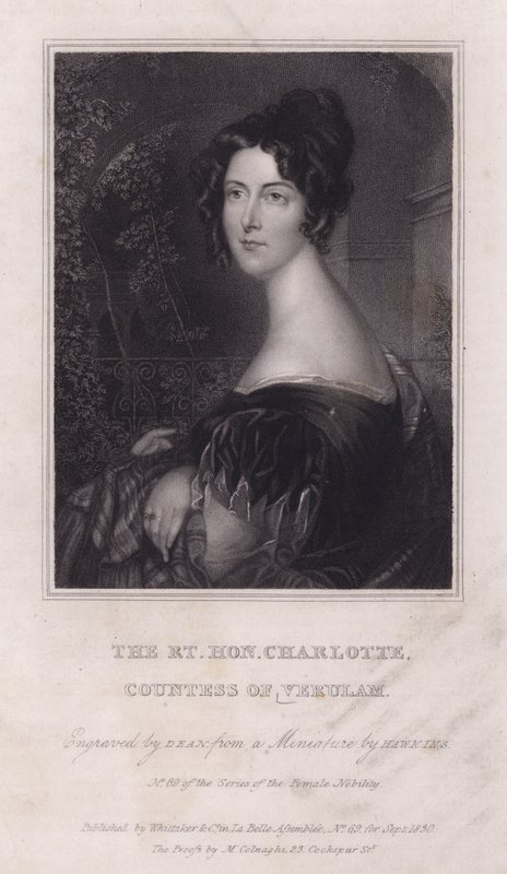 Charlotte, Condessa de Verulam, esposa de James Grimston de English School