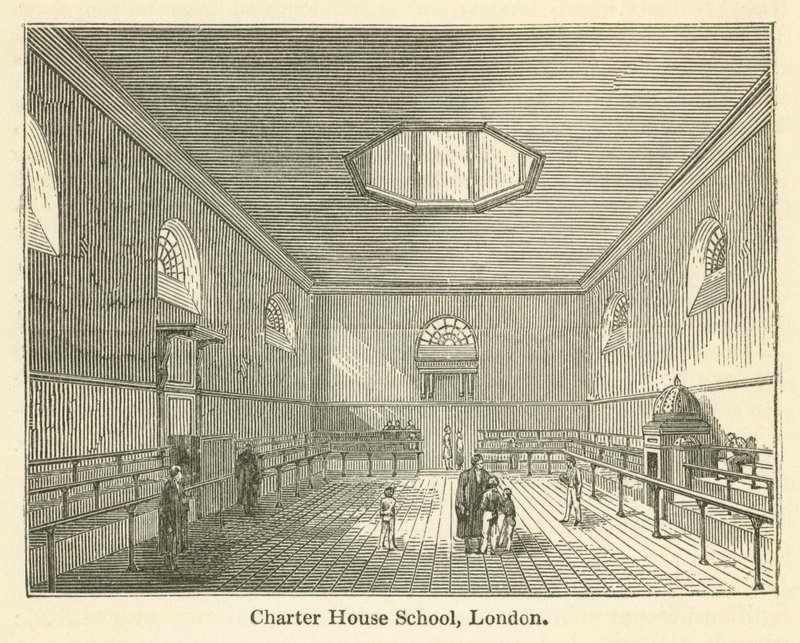 Charter House School, Londres (gravura) de English School