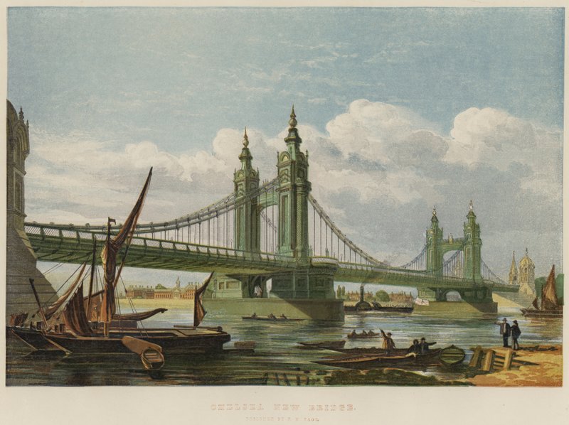 Ponte Nova Chelsea (chromolitho) de English School