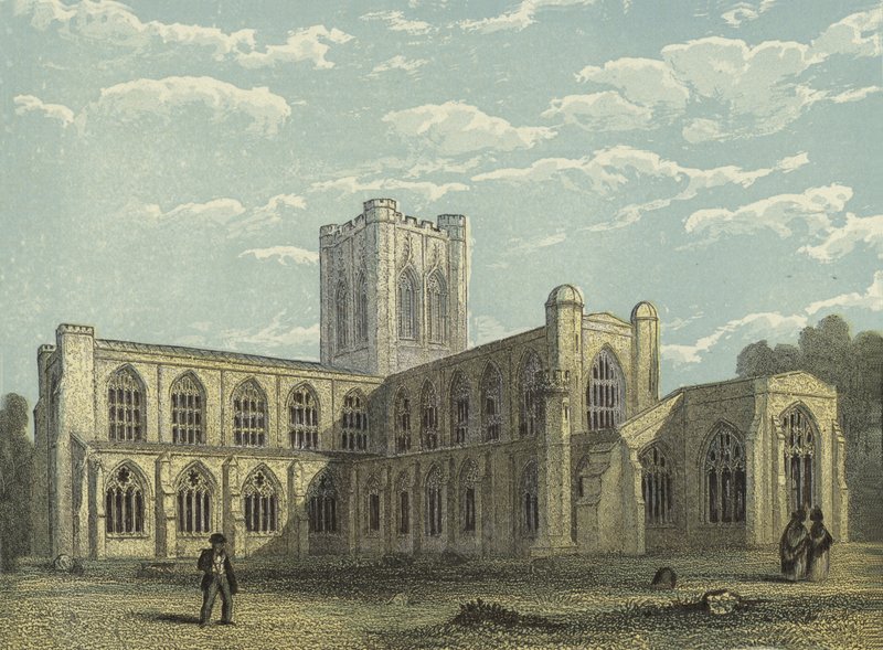Catedral de Chester, vista sudeste de English School