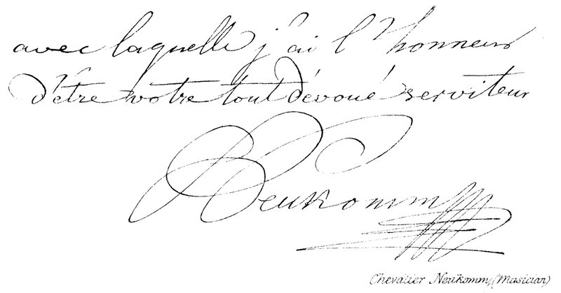 Chevalier Neukomm, (músico) de English School