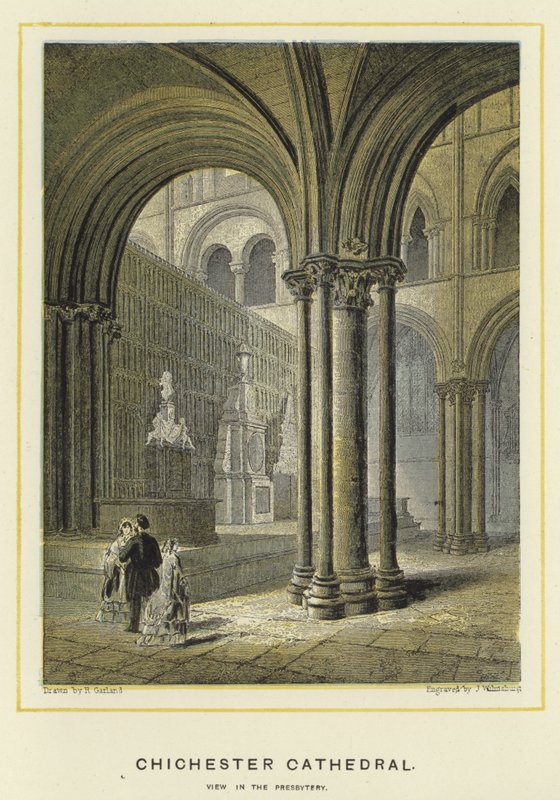 Chichester Cathedral, ver no presbitério de English School