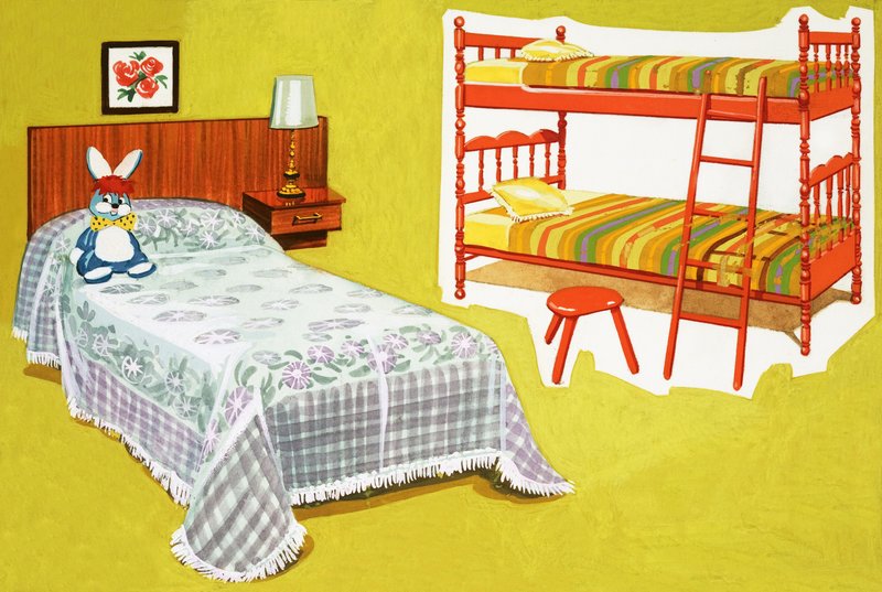 Cama de criança e beliche de English School