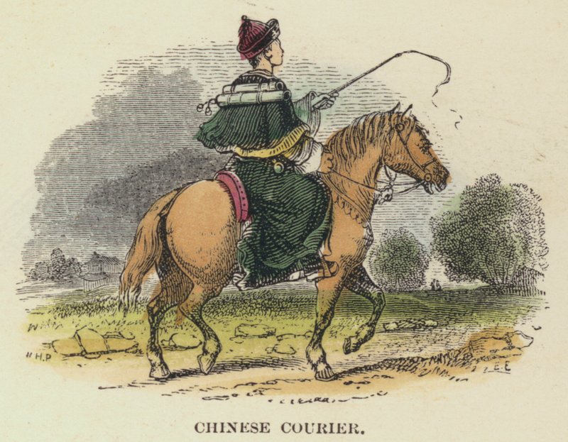 Chinese Courier (gravação a cores) de English School