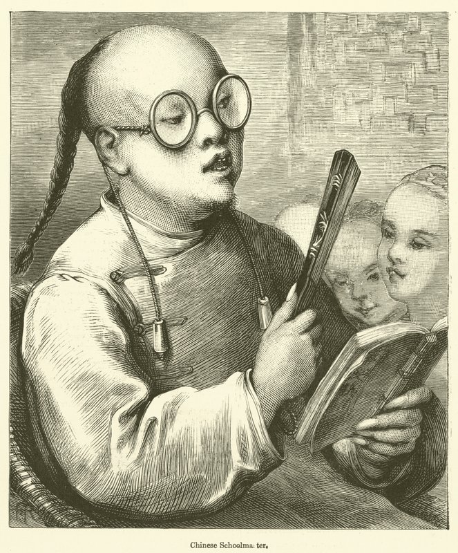 Mestre da escola chinesa (gravura) de English School