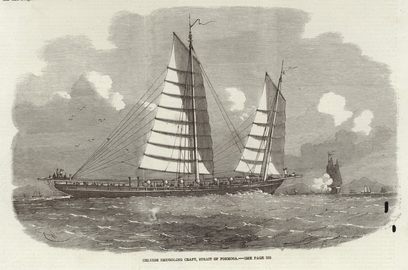 Ofício de contrabando chinês, Estreito de Formosa de English School