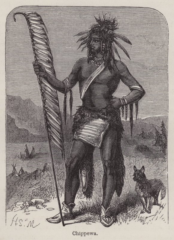Chippewa (gravura) de English School