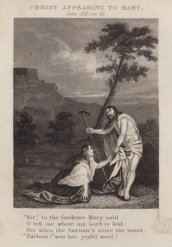 Cristo aparecendo a Maria, João XX, ver 15 (gravura) de English School