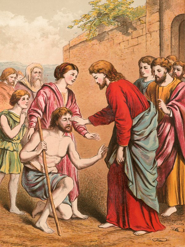 Cristo curando os cegos de English School