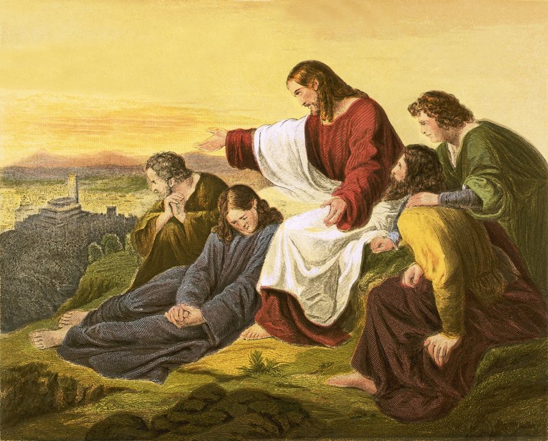 Cristo profetizando sobre Jerusalém de English School