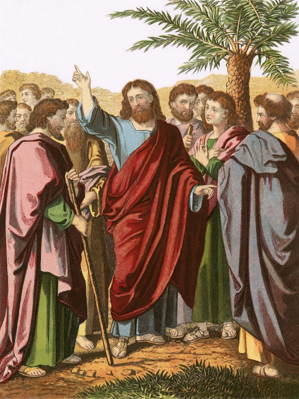 Cristo envia seus discípulos de English School