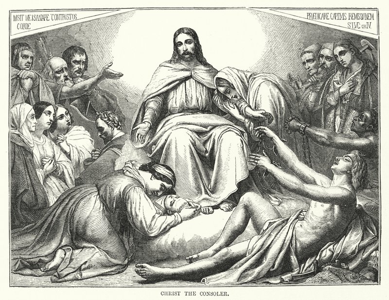 Cristo Consolador (gravura) de English School