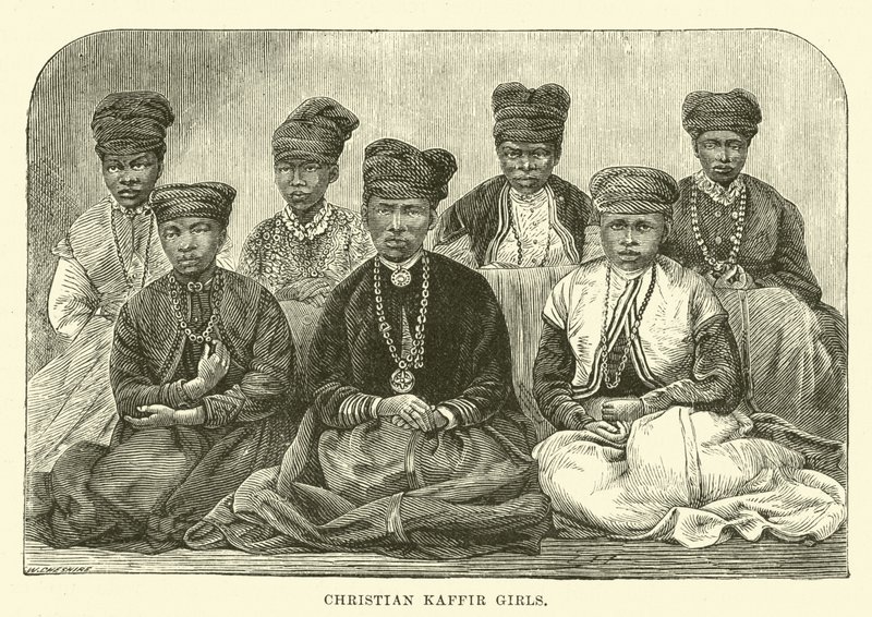 Meninas cristãs kaffir de English School