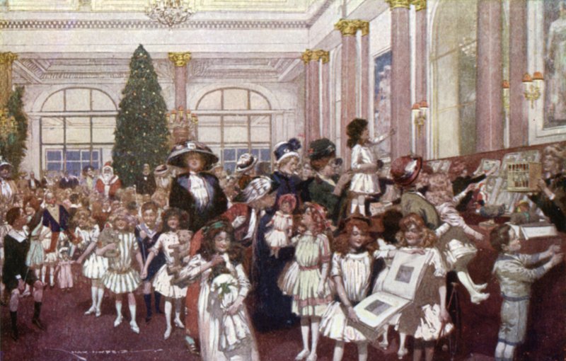 Festas de Natal para crianças, Savoy Hotel (cor litho) de English School