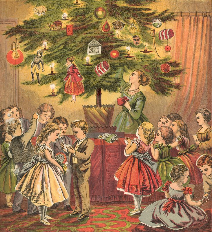 Árvore de Natal e presentes de Natal de English School
