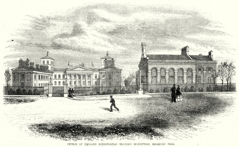 Church of England Metropolitan Training Institution, Highbury Park (gravura) de English School