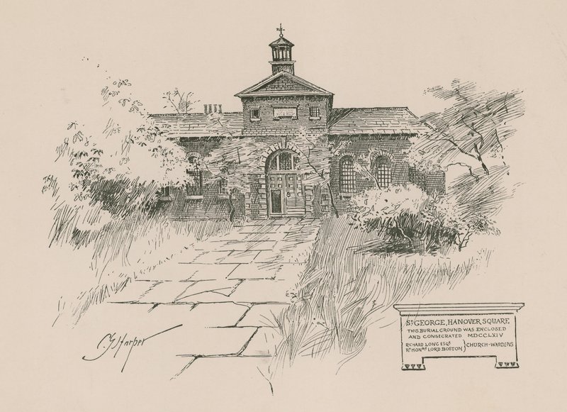 Igreja, de, st george, em, hanover, quadrado de English School