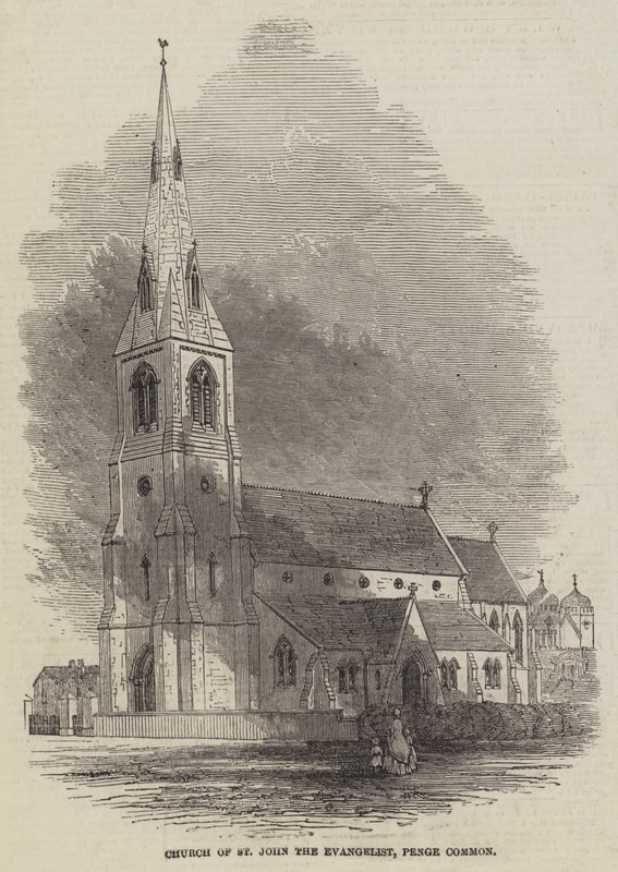 Igreja de São João Evangelista, Penge Common (gravura) de English School