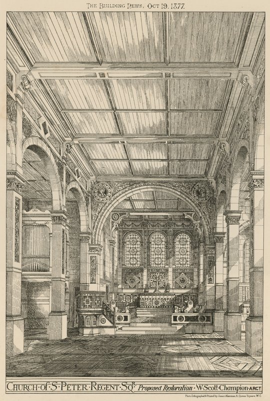Igreja de São Pedro, Regent Square, Londres, propôs a restauração de English School