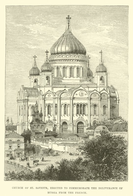 Igreja de São Salvador, erguida para comemorar a libertação da Rússia dos franceses de English School