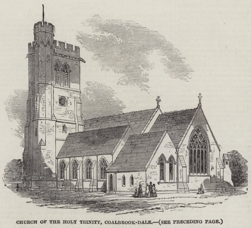 Igreja da Santíssima Trindade, Coalbrook-Dale (gravura) de English School