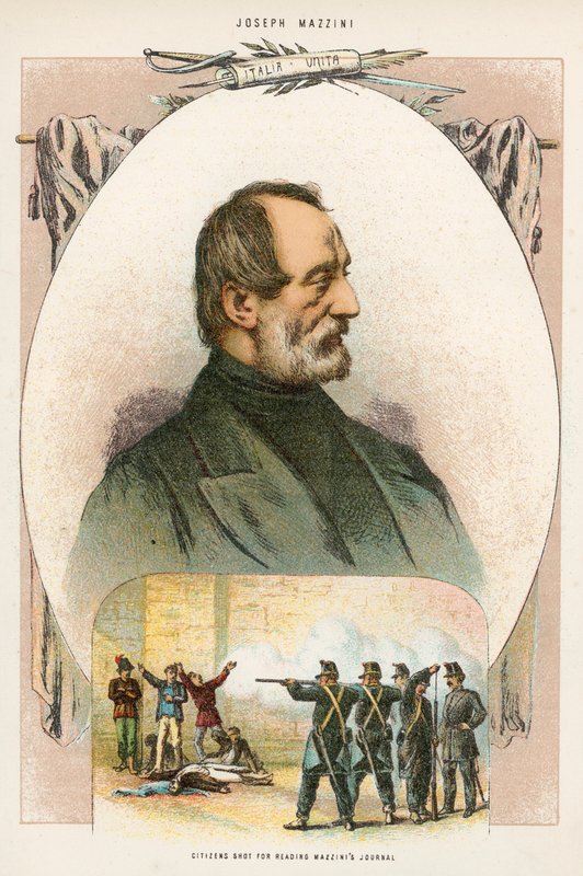 Cidadãos filmados para ler o diário de Mazzini de English School