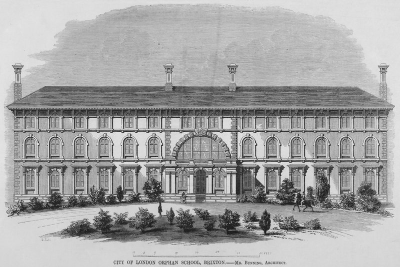 City of London Orphan School, Brixton (gravura) de English School