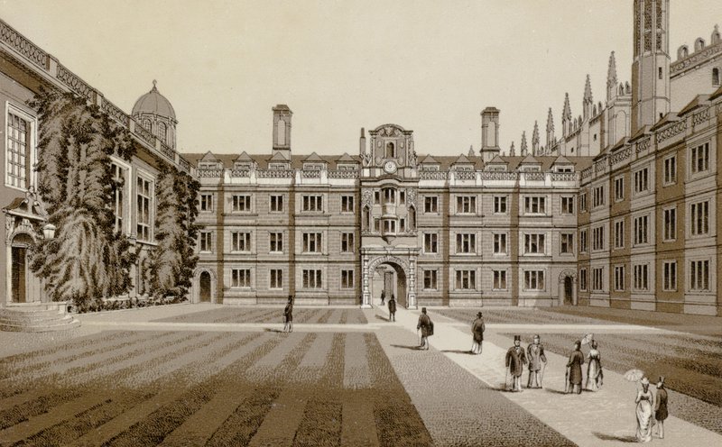 Clare College (litho) de English School