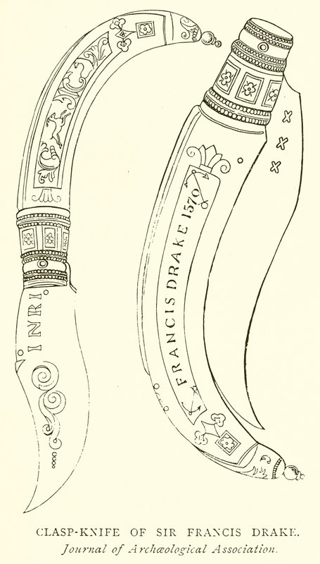 Clasp-Knife de Sir Francis Drake de English School