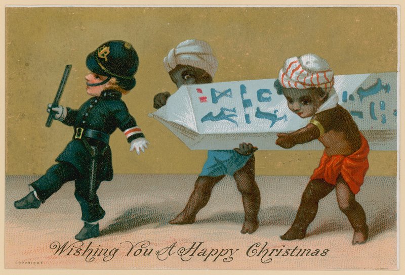 Agulha Cleópatra, cartão de Natal de English School