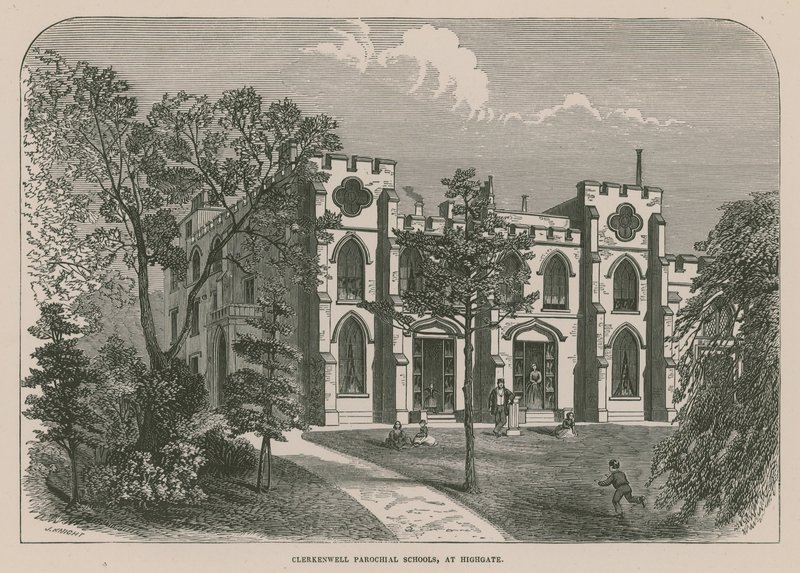 Escolas Paroquiais de Clerkenwell em Highgate, Londres de English School