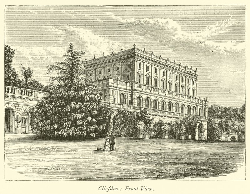 Cliefden, vista frontal de English School