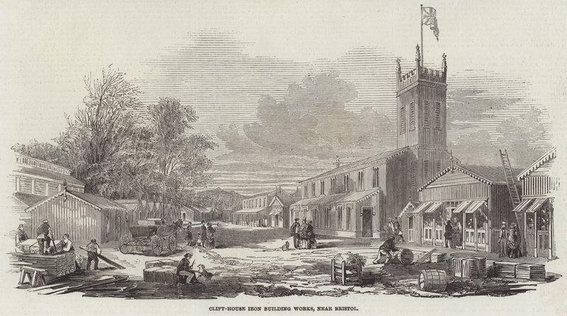 Clift-House Iron Building Works, perto de Bristol (gravura) de English School