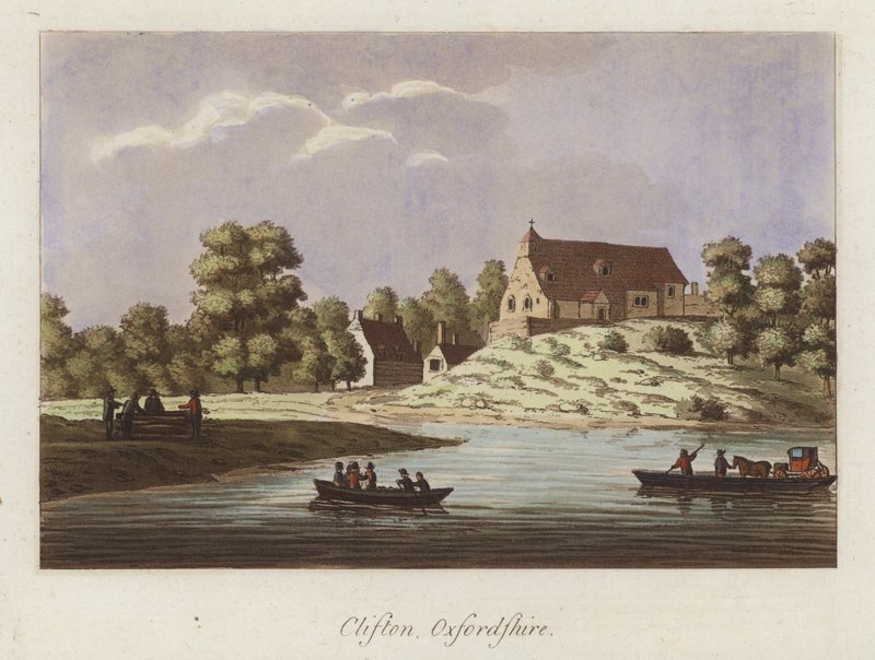 Clifton, Oxfordshire (gravação a cores) de English School