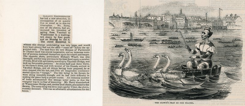 Palhaços no Thames de English School