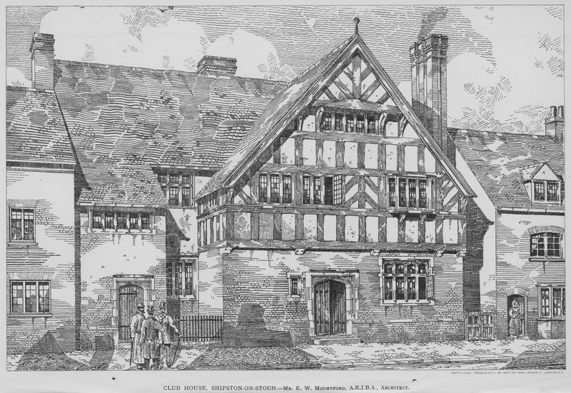 Club House, Shipston-on-Stour (gravura) de English School